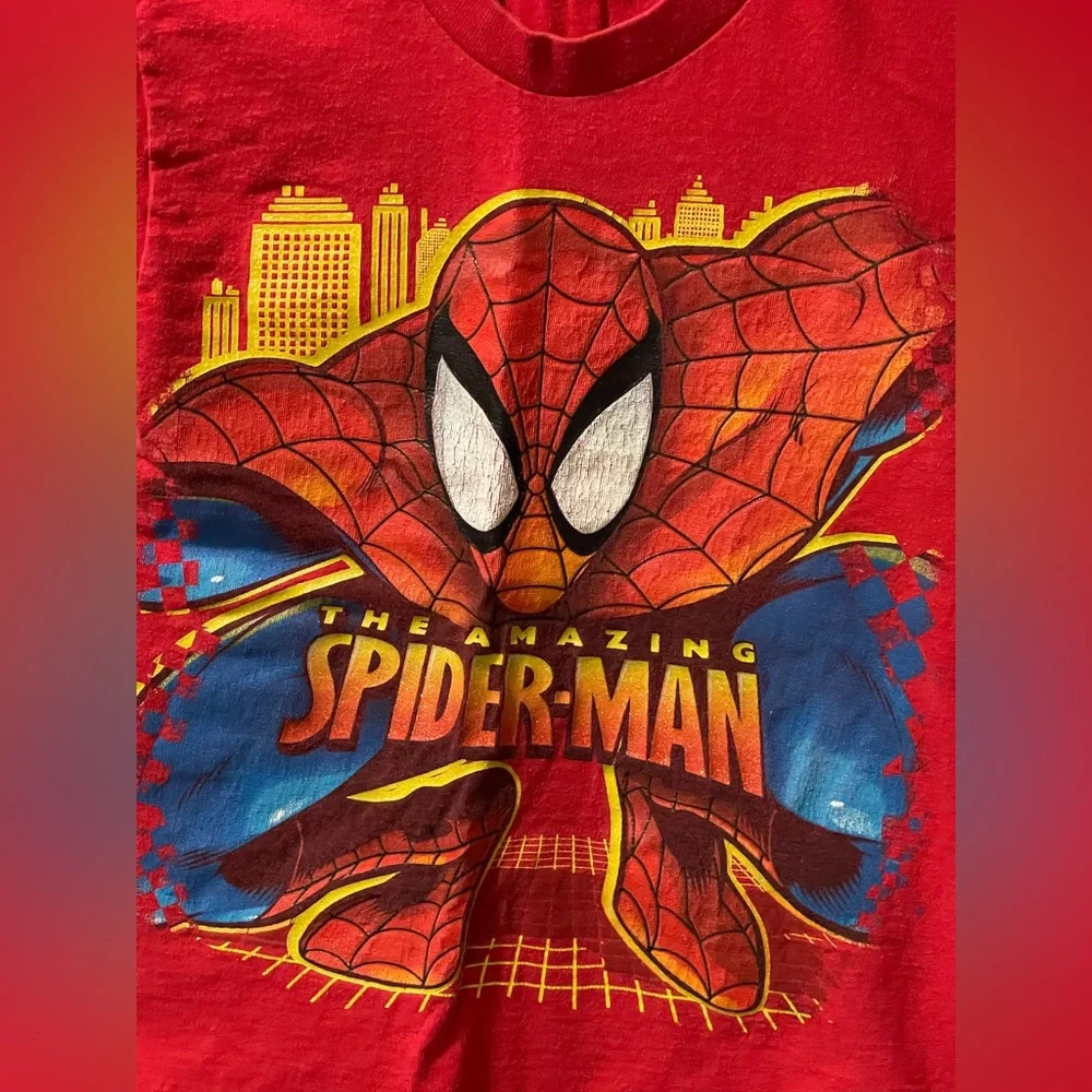 Vintage Mad Engine‎ Amazing Spider-Man Kids Shirt Size 5T